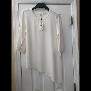 Calvin Klein asymmetrical hem blouse